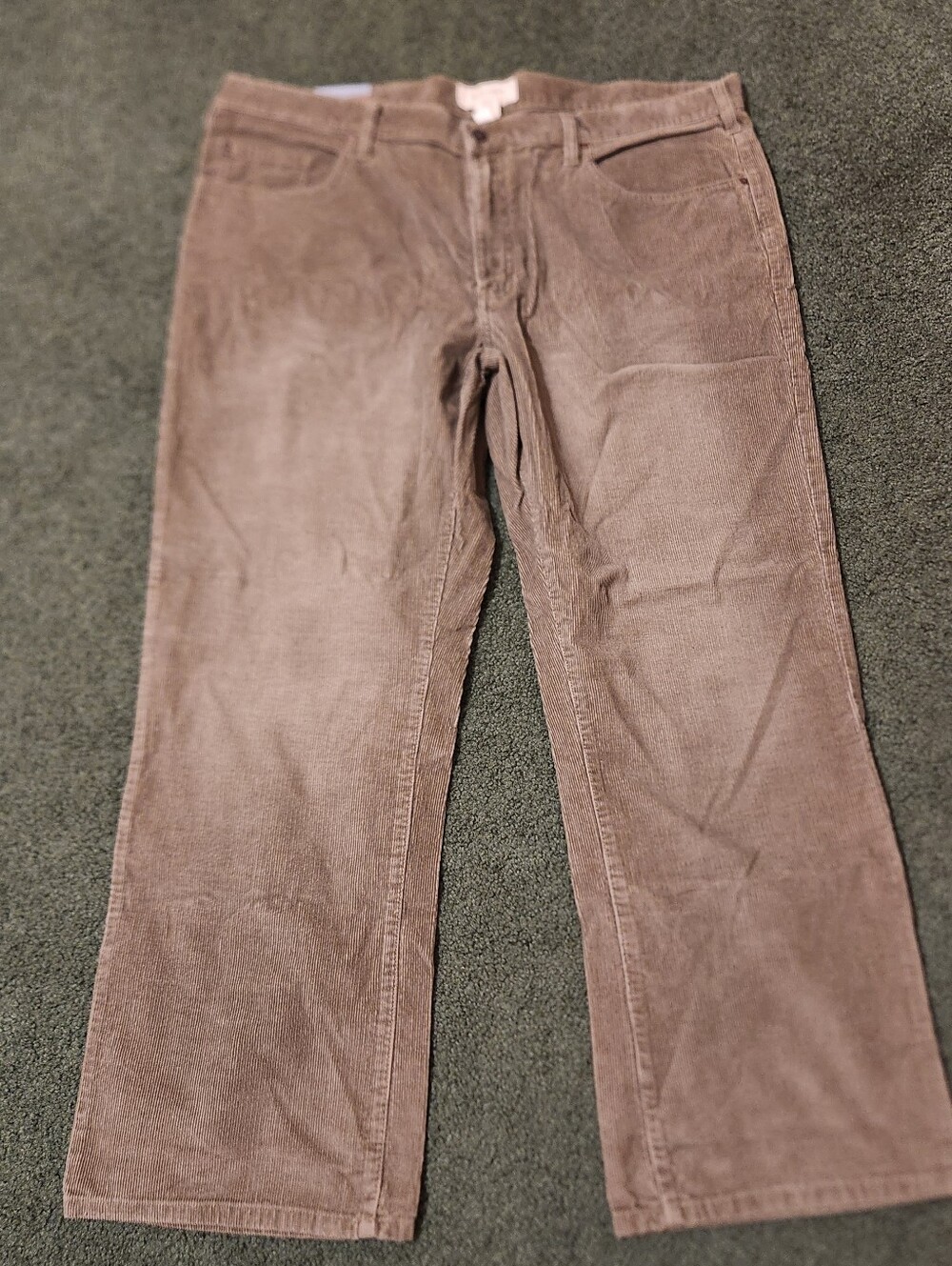 NWT Sonoma Life + Style Men's Straight Fit Corduroy Pants 42x30 Cement SNL3003